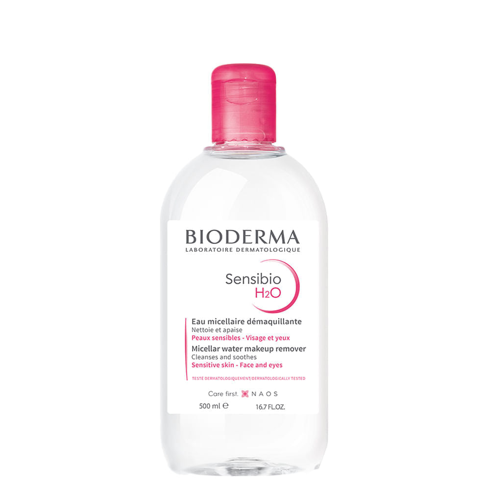 Água Micelar Bioderma Sensibio H2O Limpeza Facial Calmante 500ml