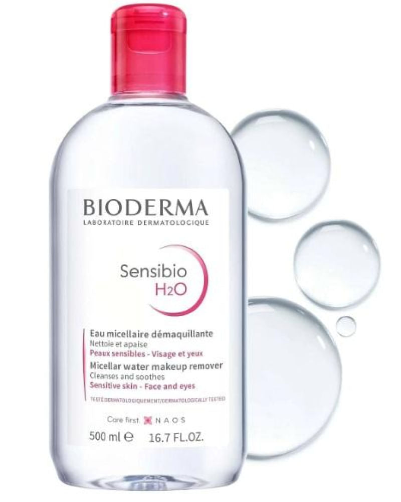 Bioderma Sensibio H2O Água Micelar Demaquilante Calmante 500ml