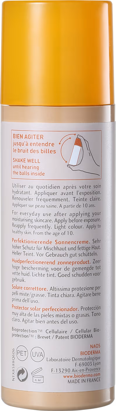 Protetor Solar Facial Bioderma Photoderm Nude Touch FPS 50 Cor Claro 40ml