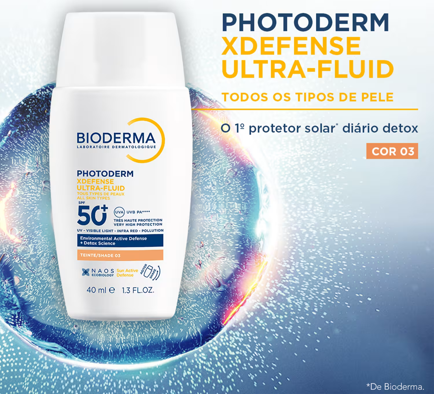 Protetor Solar Facial Bioderma Photoderm XDefense FPS 50+ 40ml