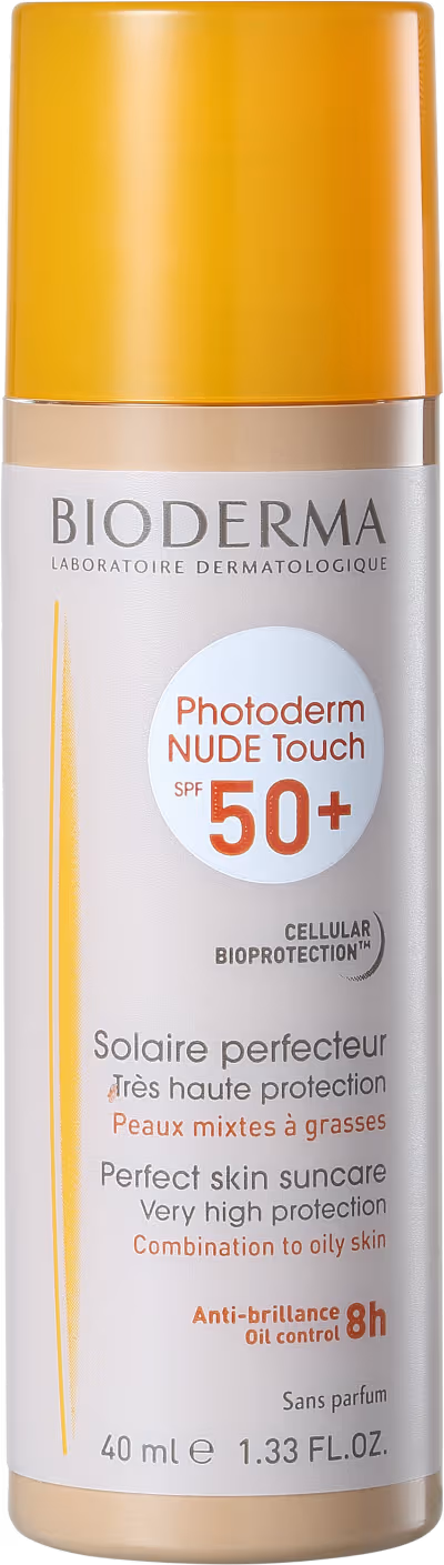 Protetor Solar Facial Bioderma Photoderm Nude Touch FPS 50 Cor Claro 40ml