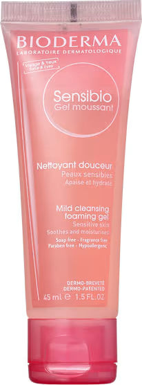 Bioderma Sensibio Gel Moussant Limpeza Facial 45ml Acalma Pele Sensível