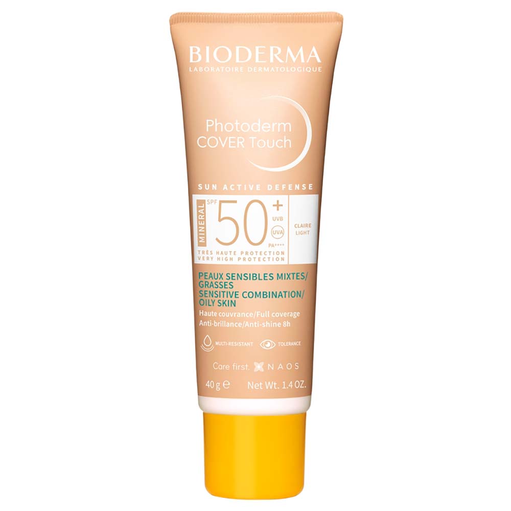 Kit Bioderma Photoderm Cover Touch FPS 50 Dourado 2 Unidades