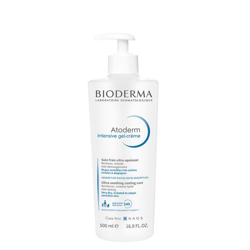 Bioderma Atoderm Intensive Gel Creme Hidratante Corporal 500ml Pele Seca