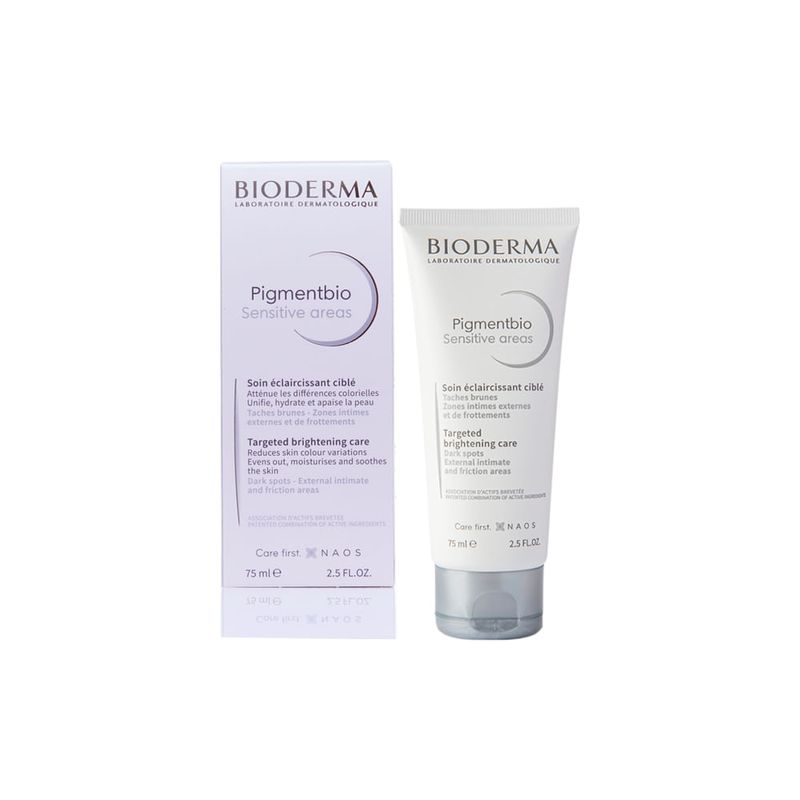 Creme Clareador Corporal Bioderma Pigmentbio Sensitive Areas 75ml Eficaz