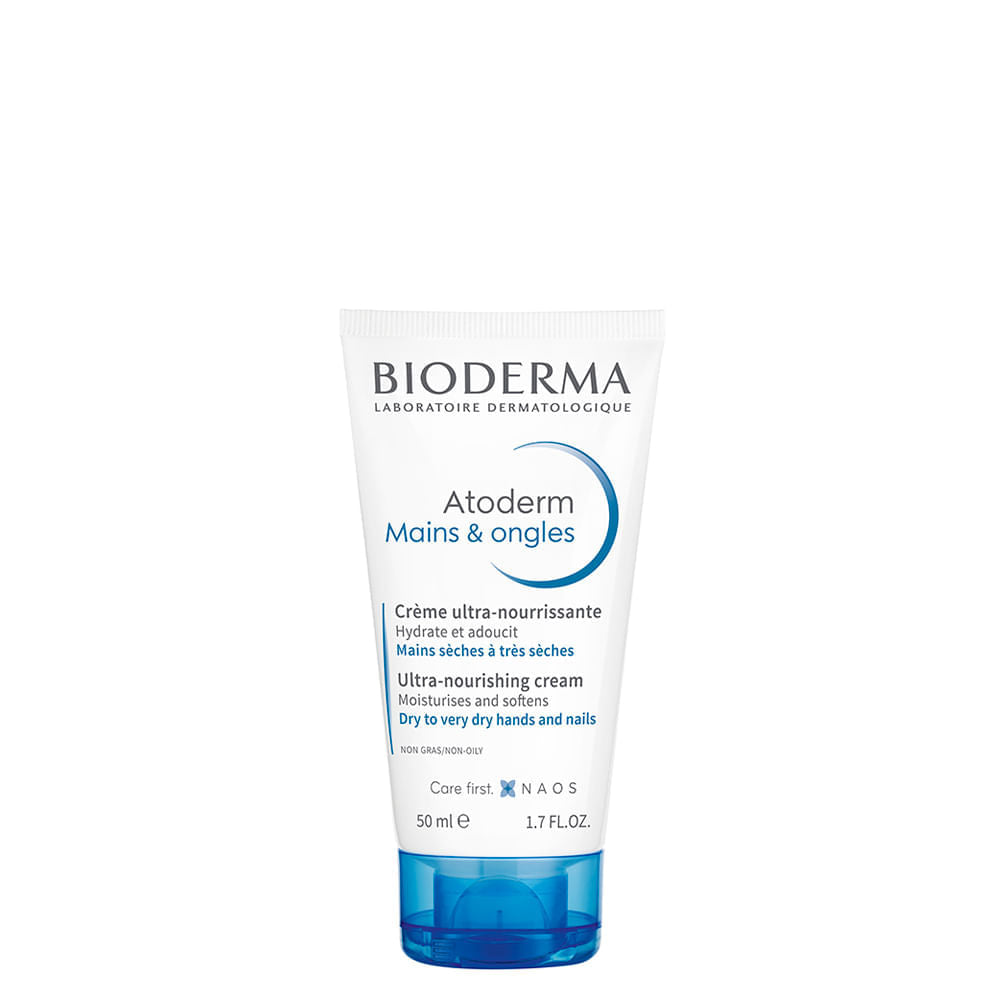 Creme Hidratante para Mãos e Unhas Bioderma Atoderm 50ml Reparador