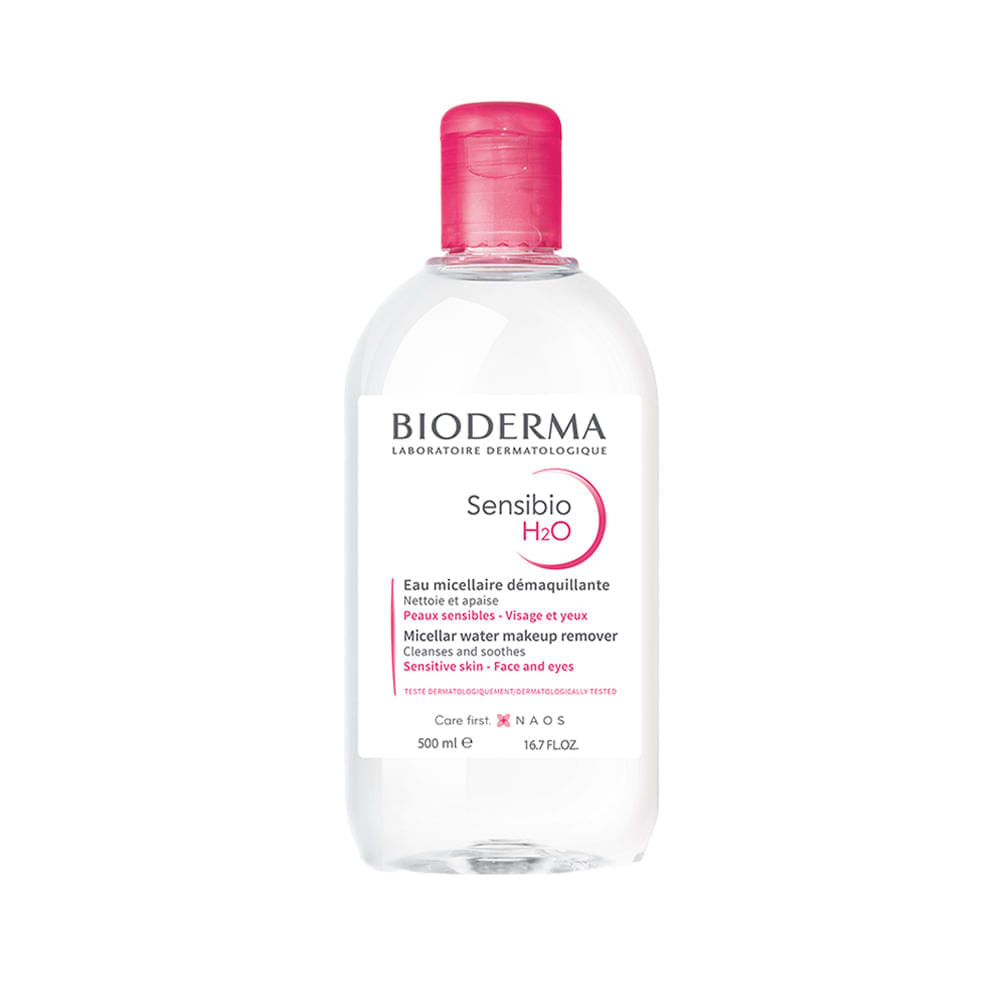 Kit 2 Águas Micelar Bioderma Sensibio H2O 500ml Limpeza Facial