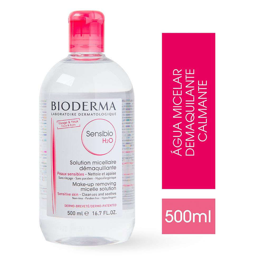 Bioderma Sensibio H2O Água Micelar para Pele Sensível 500ml