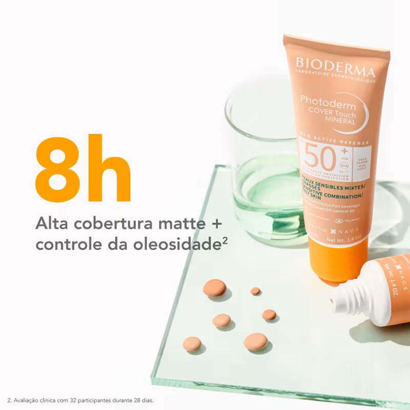 Protetor Solar Facial Bioderma Photoderm Cover Touch FPS 50+ 40ml