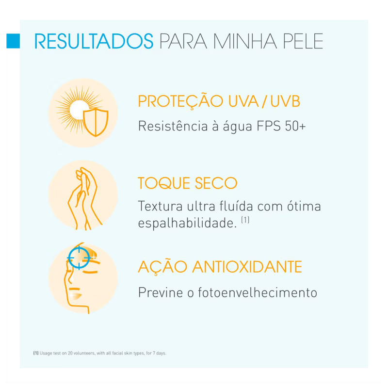 Protetor Solar Facial Bioderma Photoderm Max Aquafluide FPS 50+ Tom Claro 40ml