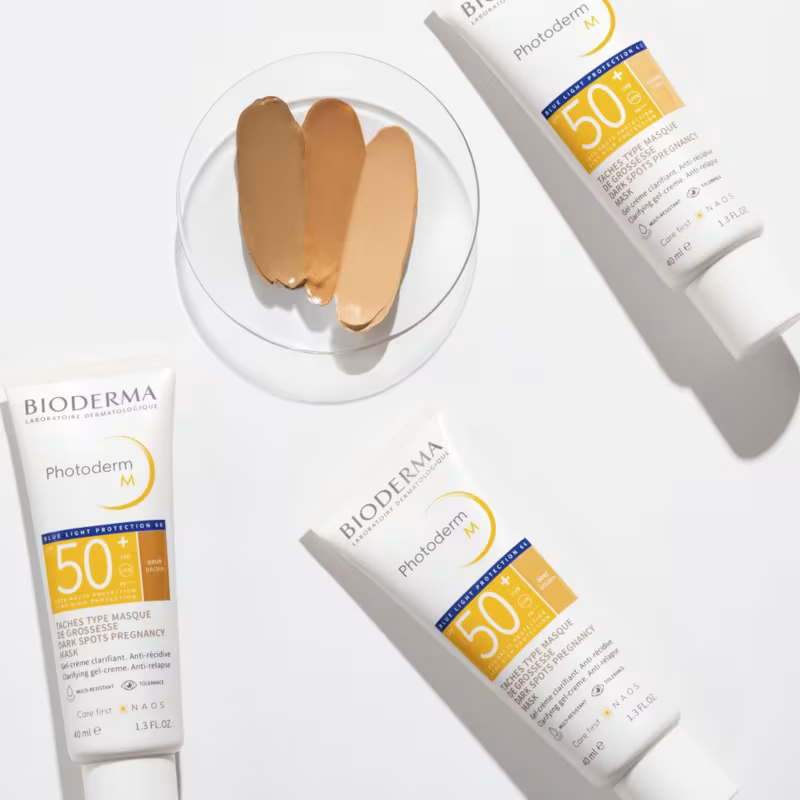 Protetor Solar Facial Bioderma Photoderm M FPS50+ com Cor, Toque Seco 40ml