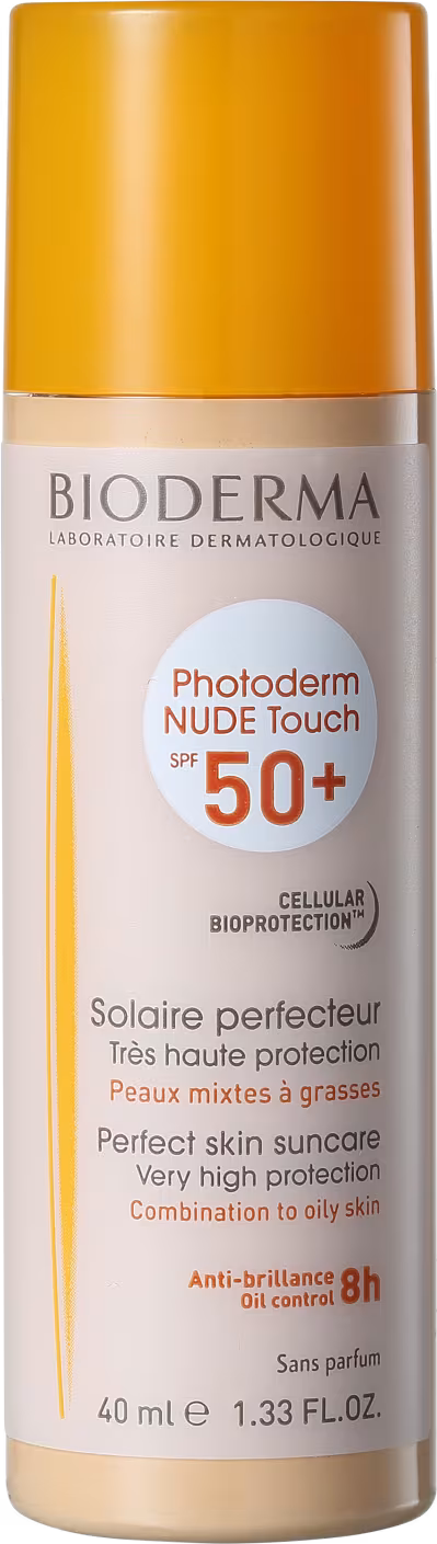 Protetor Solar Facial Bioderma Photoderm Nude Touch FPS 50 Muito Claro 40ml