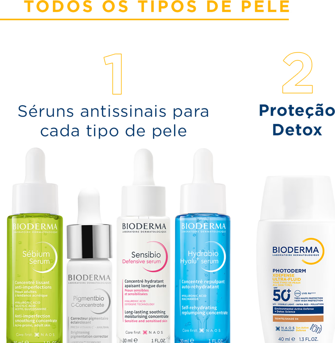 Protetor Solar Facial Bioderma Photoderm XDefense FPS 50+ 4.0 40ml